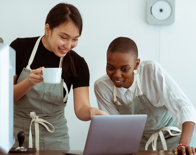 girls at desk